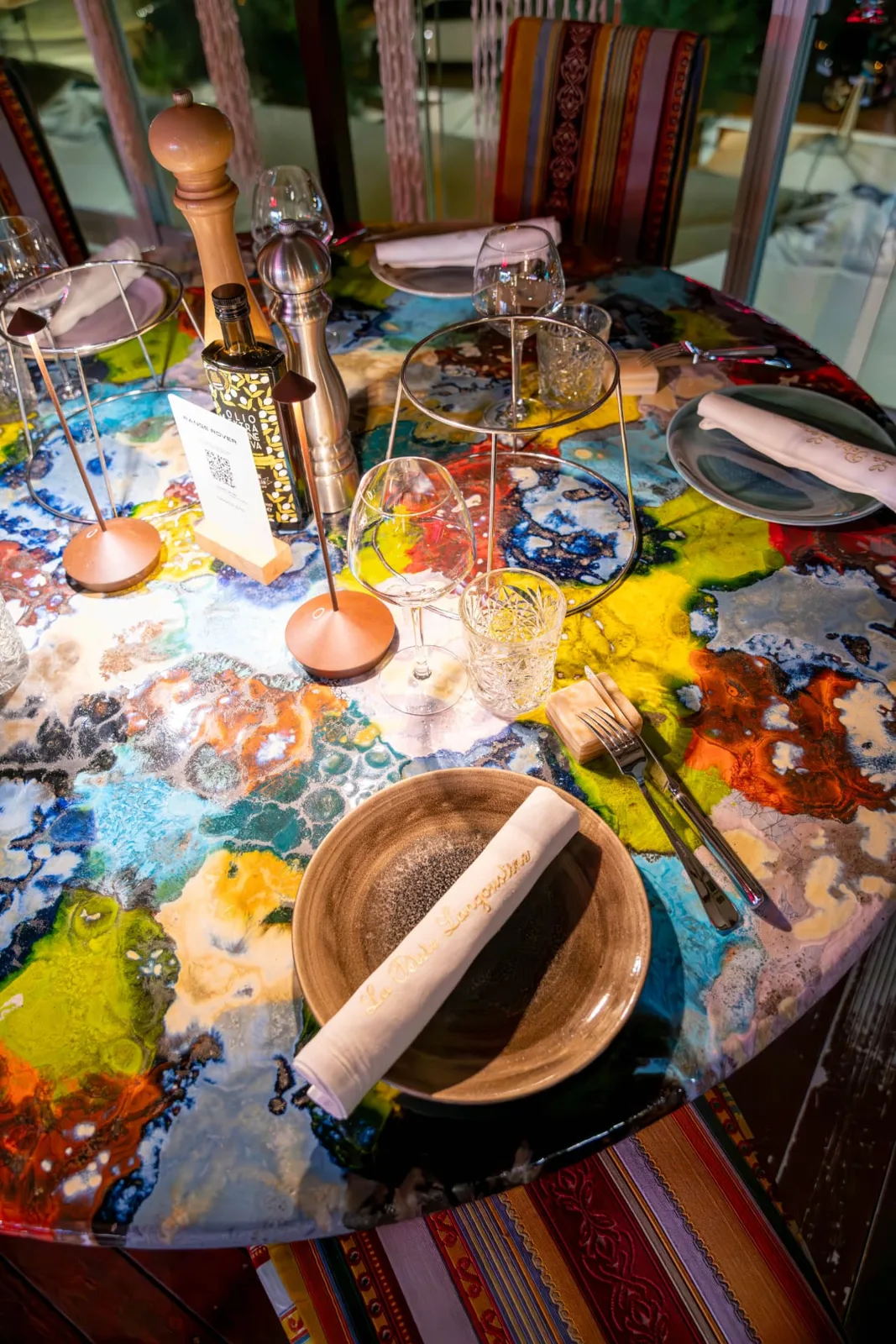 Dettaglio della mise en place